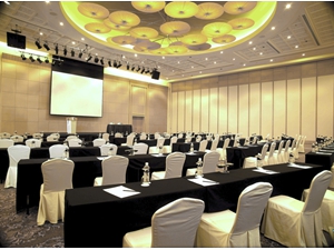 IBM Conference Folding Tables shown in Sime Darby Convention Centre